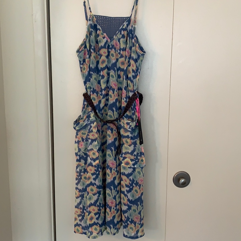 I ❤️ Ronson spaghetti strap dress with belt